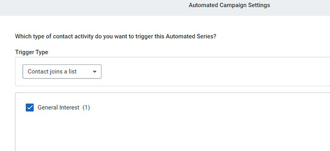 廣告系列觸發器