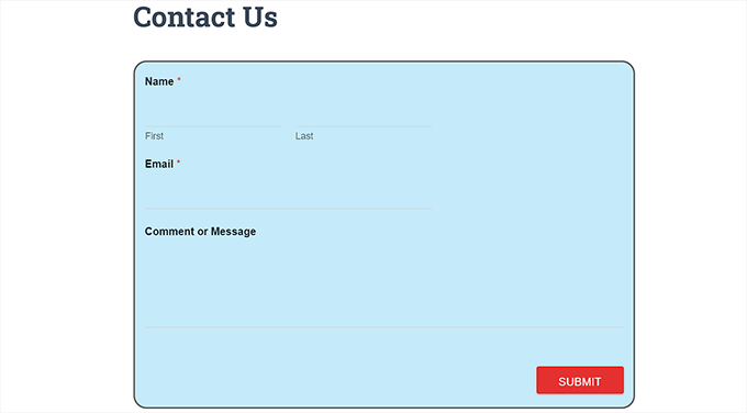表單 CSS 樣式預(yù)覽