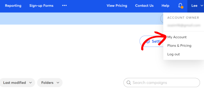 轉(zhuǎn)到我在 Constant Contact 中的帳戶