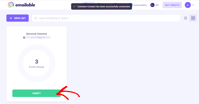 驗(yàn)證您的電子郵件列表