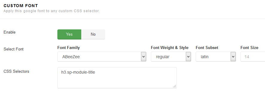 自定義選擇器字體
