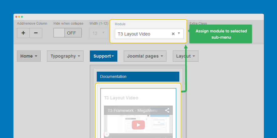 子菜單分配模塊